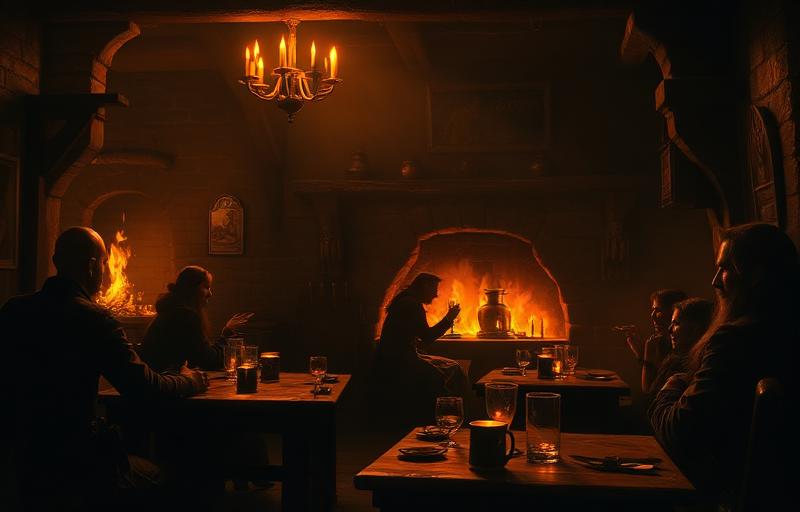 Gesellige Runde in der Taverne